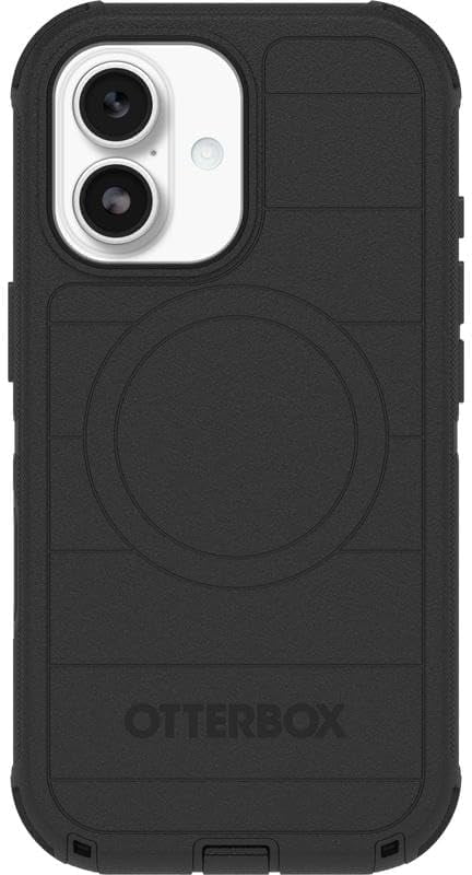 OtterBox iPhone 17 (Only) Bundle: Defender Series Case & Screen Protector - Black - Case Only - Snaps on MagSafe - Tough - Rugged & Durable - Non-Retail Packaging