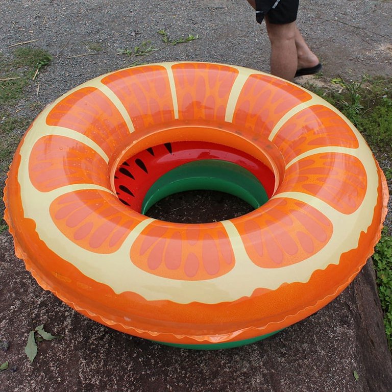 Orange floaties sales