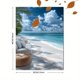 thumbnail image 3 of Qisvanset 12x16 Inch Maldives Seascape Canvas Wall Art, Tropical Ocean Panoramic Exotic Home Wall Decor, 3 of 8
