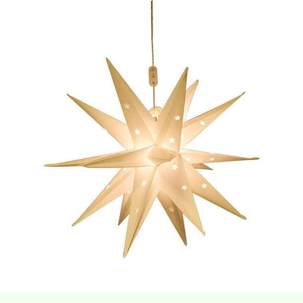 Lighted moravian sale star