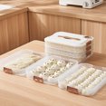 thumbnail image 4 of Yuarrent Aplicaciones amplias del contenedor de almacenamiento de alimentos blanco para organización de refrigerador y despensa de 3 capas Organizadores de utensilios de cocina, 4 of 6