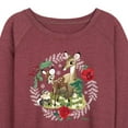 thumbnail image 3 of Disney Bambi - Christmas - Family In The Forest - Women's Lightweight French Terry Long Sleeve Shirt, 3 of 5