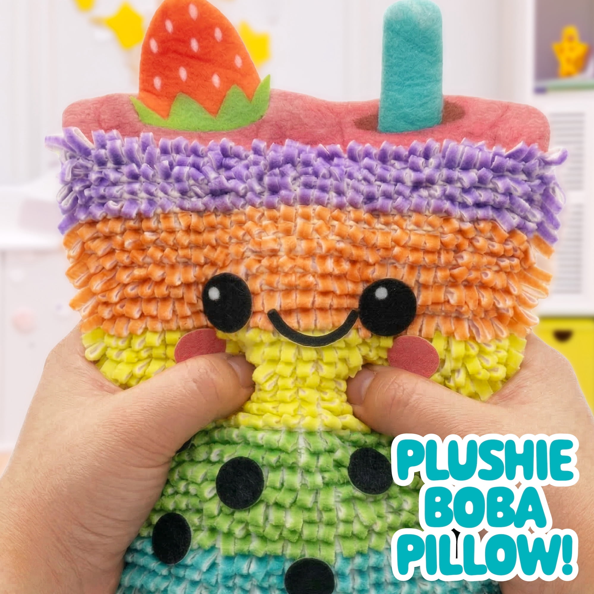 Made by Me Loop N’ Weave Plush Pillow