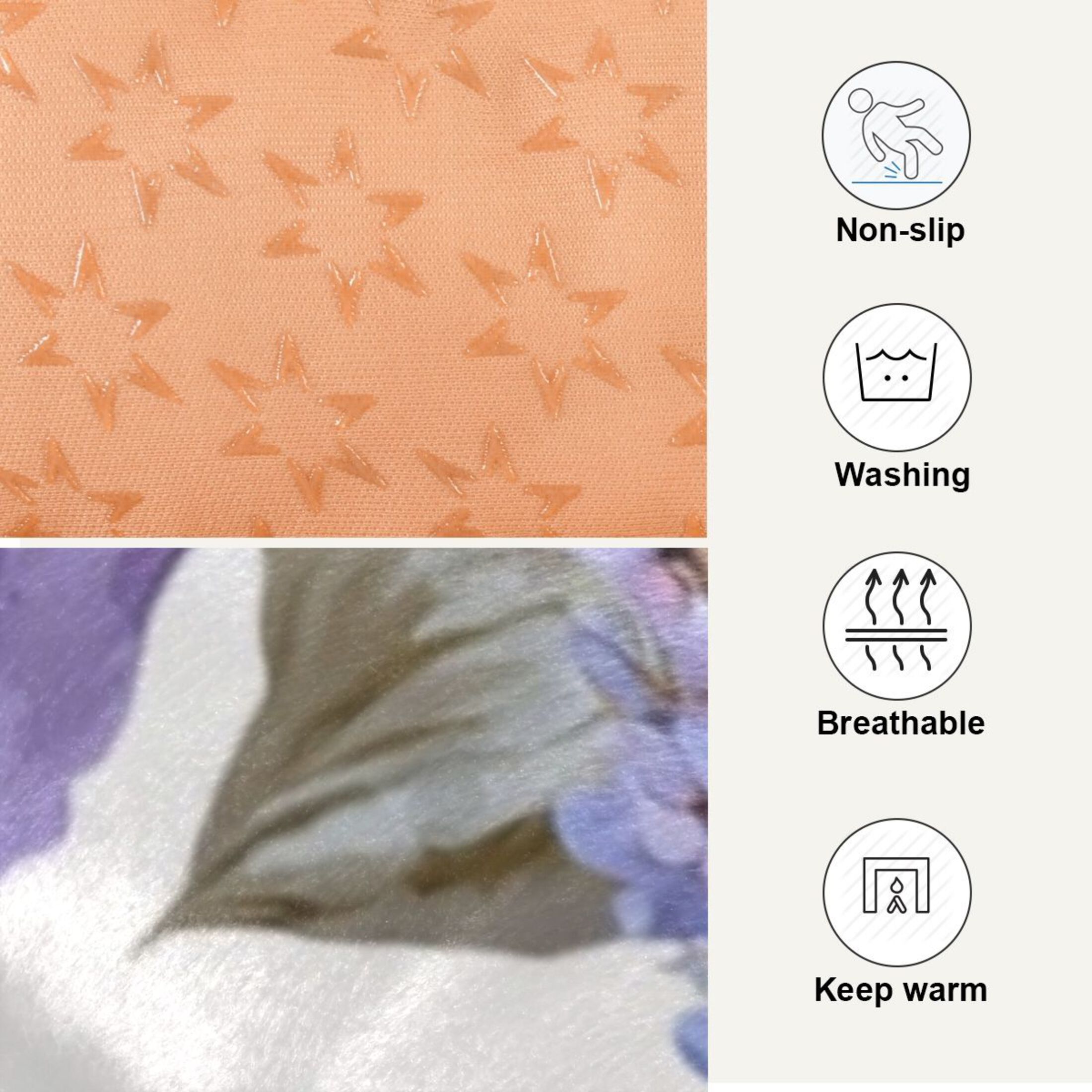 Cozy Mat Pet Bed Indoor Outdoor Warm Soft For Cat Dog Puppy(S/M) Lavender