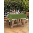 thumbnail image 2 of Outdoor Tablecloth with Umbrella Hole and Zipper, Sage Green Black Rectangle Table Cloth 60x120 Inch Waterproof Tablecloth, Farmhouse Striped Modern Abstract Art Picnic Table Cover for Patio Camping, 2 of 7