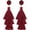 Burgundy Color, variant on Tassel Earrings Layered Tiered Linear Drop Fashion Trending Earrings