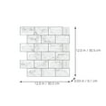 thumbnail image 2 of OULII 2Pcs Peel and Stick Backsplash for Kitchen Silver Waterproof Wall Tiles Decorative, 2 of 8