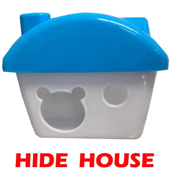Large 5-Level Acrylic Hamster Palace With Top Story Play Zone Mouse Habitat Home Small Animal Critter Cage Set of Accessories Crossover Tube Tunnel Rodent Gerbil Mice