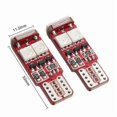 thumbnail image 4 of 2pcs T10 W5W LED RGB Remote Control Lights Indicator Bulb Car Interior Wedge Side Lamps, 4 of 5