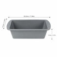 thumbnail image 3 of Small Silicone Loaf Pan with Non-Stick Surface, Compact Size, Gray, for Baking Banana Bread and Sourdough, 3 of 5