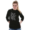 thumbnail image 5 of Love Best Thing Romantic Couple Women's Long Sleeve T Shirt Brisco Brands X, 5 of 6
