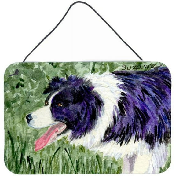 Border Collie Indoor Aluminium Metal Wall Or Door Hanging Prints