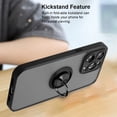 thumbnail image 4 of For Apple iPhone 14 Pro Max 6.7 inch Impact Metal Ring Holder Stand Magnetic Car Mount Protective Hybrid Case Cover Blue, 4 of 5