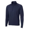 thumbnail image 7 of Mens Sport Wick Stretch 1/2 Zip Polyester/Spandex Pullover True Navy XL, 7 of 7