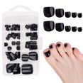 thumbnail image 2 of 120Pcs/Box Multicolored Short Press-on Toenails Solid Color Gel Fake Toenails Full Cover Wearable False Toenail Manicure Accessor, 2 of 10