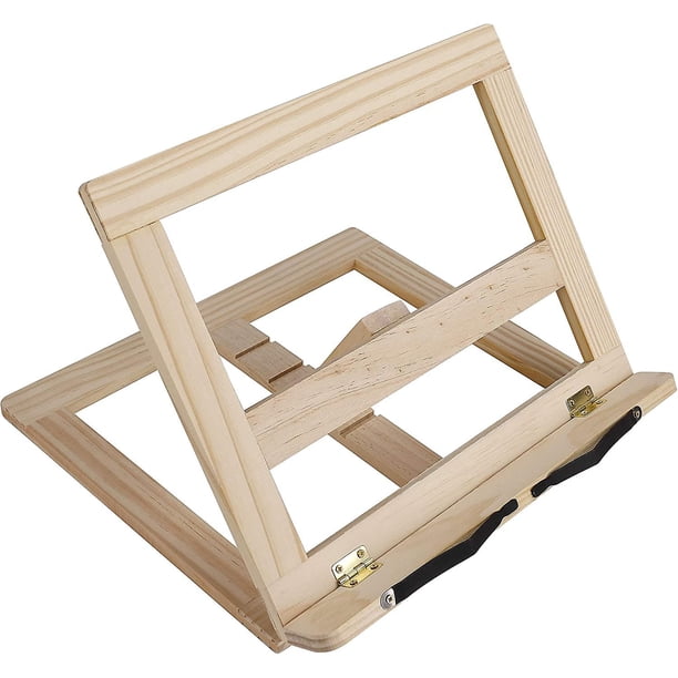 Ventas promocionales Soporte de madera para libros de cocina Reposapiés para lectura