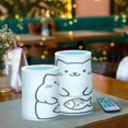 thumbnail image 3 of Yayeee Flameless Candles with Remote Flickering Battery Operated Multi Color Changing, White Chubby Cat, 3 of 7