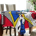 thumbnail image 5 of Yayeee Tablecloths 60" x 108" Rectangle Wrinkle Resistant Party Table Cover, Yelllow Simple Shapes, 5 of 8