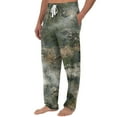 thumbnail image 4 of GrmtClth Pajamas for Men Ultra Lightweight Camo Print Pajama Bottoms Stylish Drawstring Elastic Waist Lounge Pants Comfort&soft Night Pants with Pockets and Button Fly Green XXXL, 4 of 8