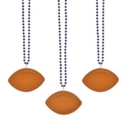 Purple Bead W/Football Disc - Jewelry - 150 Pieces