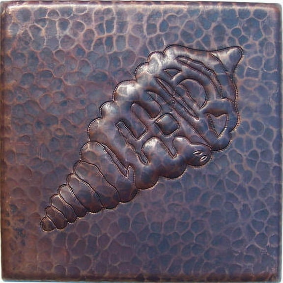 Snail I Hammered Copper Tile