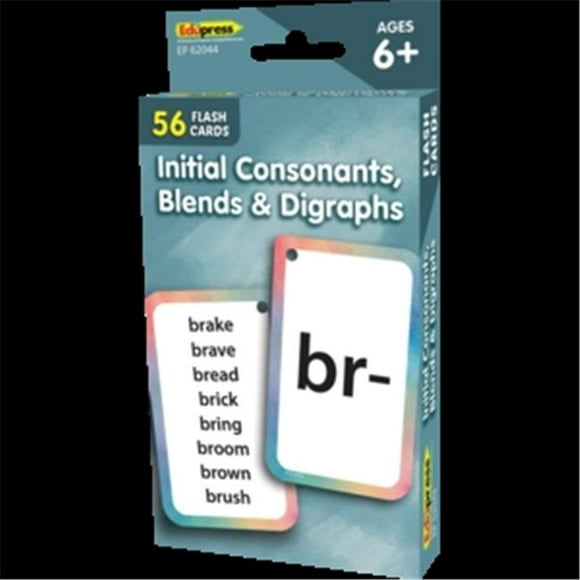 Teacher Created Resources TCR62044 Initial Consnnts Blends Flash Cards