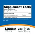 thumbnail image 5 of Nutricost AKG Alpha Ketoglutaric Acid Supplement 1,000 mg, 240 Capsules, 120 Servings Per Bottle - Powerful Precursor to Glutamine & Arginine, Energy Support Supplement, 5 of 6