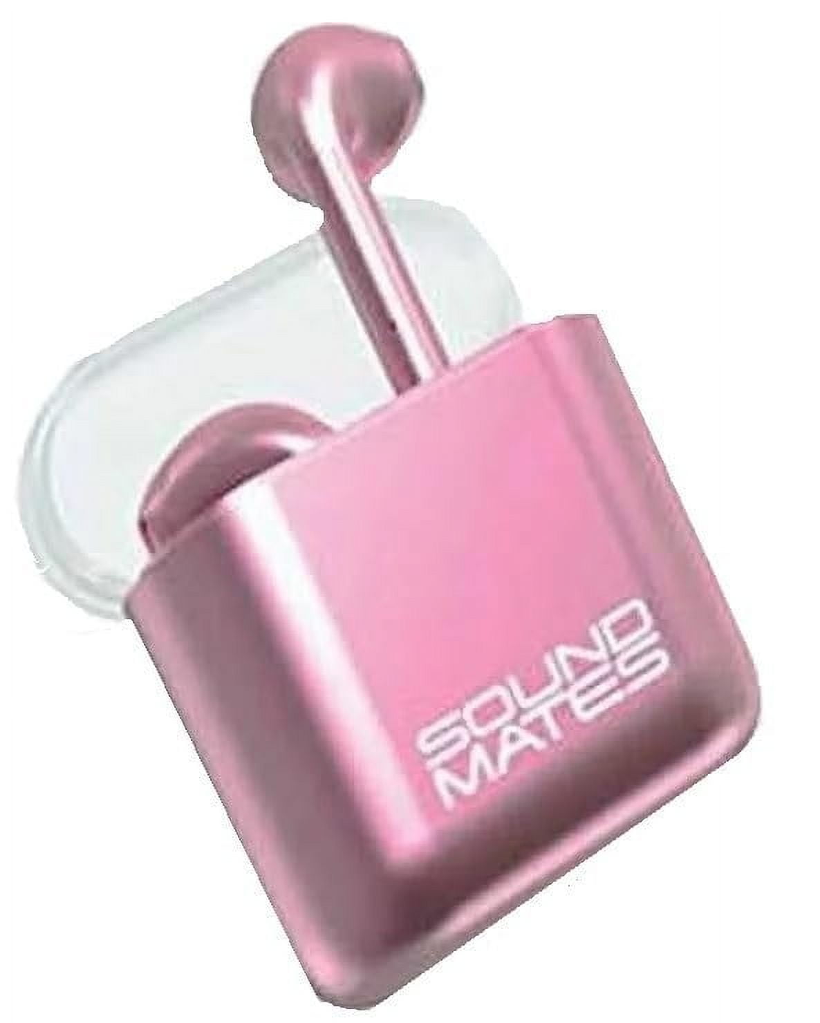 Tzumi 6290RG Sound Mates Earbuds with Wireless Charging, Rose Gold