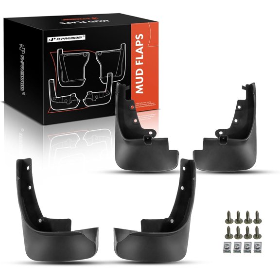 A-Premium Mud Flaps Splash Guards Compatible with Ford Edge Sport Utility 2019-2020 Front and Rear 4-PC