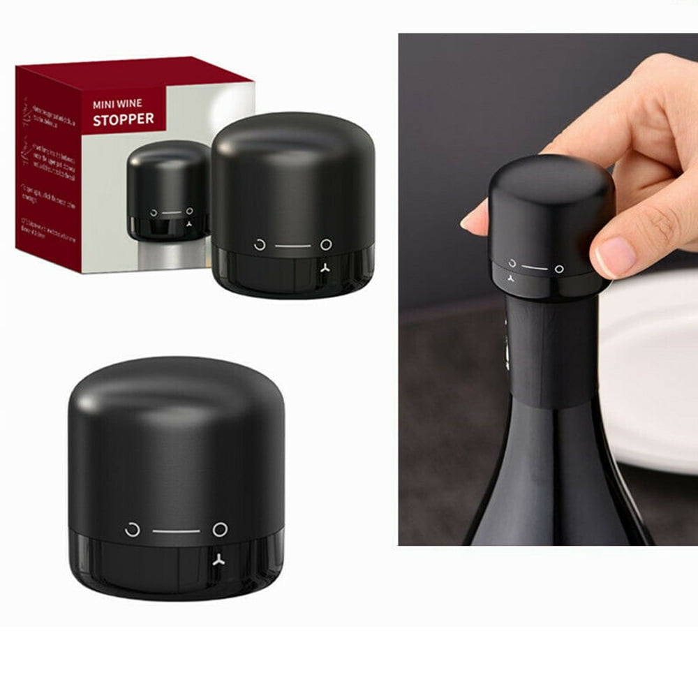 Stainless Steel Reusable Vacuum Sealed Champagne Red Wine Bottle Stopper Cap 