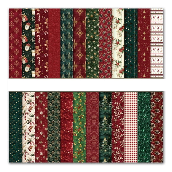 Yuarrent Bloc de cartulina con estampado floral de doble cara, 24 hojas para collage artístico, 30 x 30 cm, coloreado Artesanía PAD2103-12