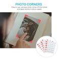 thumbnail image 5 of MLINS  480 Pcs Album Photo Corner Scrapbooking Supplies Poster Tape Red, 5 of 8