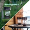 thumbnail image 3 of Paquete de 2 linternas solares Luces colgantes impermeables para exteriores Linterna solar decorativa Lámpara de mesa Luz de paisaje Patio Jardín Patio Blanco cálido con Fairy Le, 3 of 5
