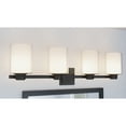 thumbnail image 4 of Design House Oslo Modern 4-Light Dimmable LED Vanity Light, Matte Black, 4 of 15