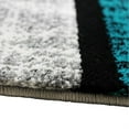 thumbnail image 5 of Flash Furniture Raven Rectangular Contemporary Grey, Turquoise Area Rug, 5' x 7', 5 of 7