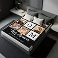 thumbnail image 4 of Custom Blanket with Photos Text, Personalized Photo Collage Flannel Throw Blanket Customized Gifts for Dad Mom Boyfriend Girlfriend Birthday Valentines Day Christmas Blankets, 4 of 5