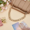 thumbnail image 4 of 2Pcs Purse Strap Extender Golden Metal Bag Replacement Chain Wide Thick Crossbody with Swivel Clasps for DIY Handbag DIY 30cm, 4 of 9