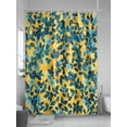 thumbnail image 5 of Fsddascl Flower Leaf Shower Curtain Set - Small 36" x 72" Washable Bathtub Curtain with 12 Hooks, Country Pastoral Floral Botanical Plant Waterproof Fabric Stall Shower Curtains for Bathroom/Bathtub, 5 of 6