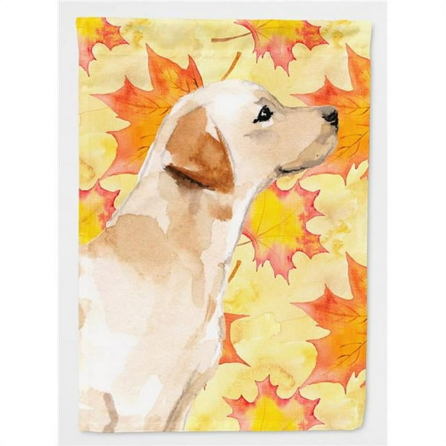 Carolines Treasures BB9528GF Yellow Labrador No.2 Fall Flag Garden Size