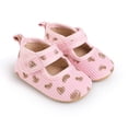 thumbnail image 3 of Yoyauz Baby Girl Mary Jane Shoes Anti Slip Rubber Sole Ballet Slippers Princess Dress Wedding Shoes Newborn Kids Shoes Toddler Shoes（0-12 Month）, 3 of 10