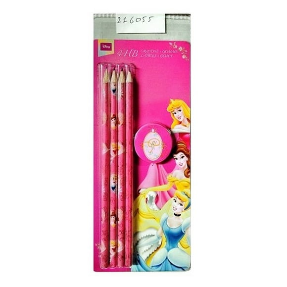 Princesse Disney Ensemble de Crayons Colorés (Lot de 4)