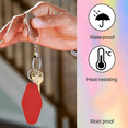 thumbnail image 4 of 20 PCS Hotel Keychain Blank with Key Rings, 10 Color Rainbow Plastic Rhombus Motel Keychain, Sublimation Keychain Blanks, 4 of 6