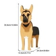 thumbnail image 4 of Nacena 16” x 5” x 8” Dog Shaped Brown Resin Animal Planter with Storage Decorative Pot, 4 of 5