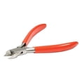 thumbnail image 2 of The Beadsmith Platinum Series German Semi-Flush Sidecutter, 4.75 inches (120mm) with Polished Steel Head, red PVC Comfort Grip Handle and Double-Leaf Spring, Tool for Jewelry Making, 2 of 5