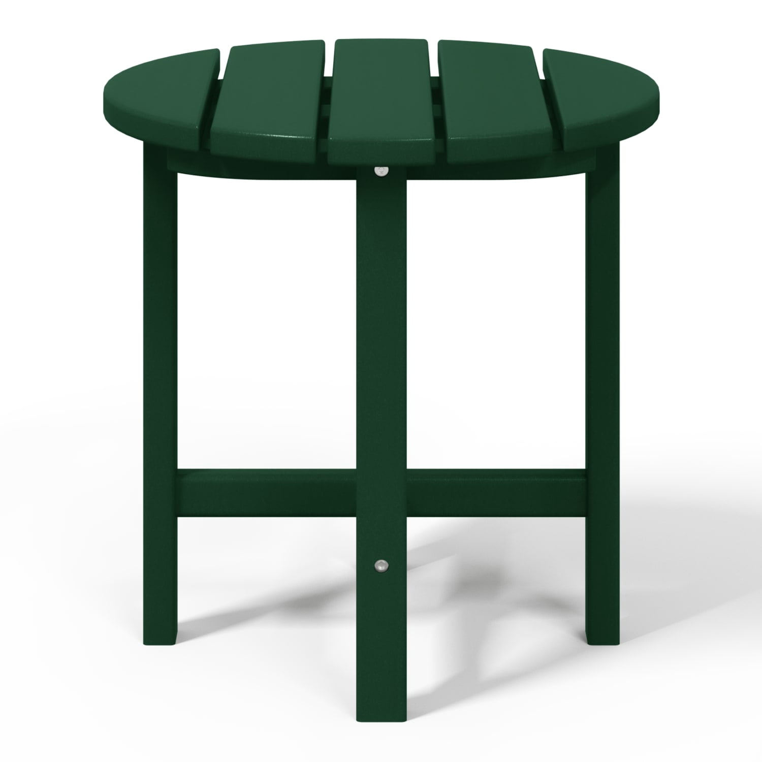 WestinTrends Malibu Outdoor Side Table – All-Weather Poly Lumber Adirondack Round Patio End Table,  Dark Green