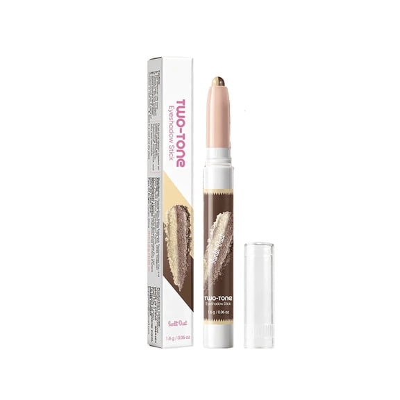 A Pearl Shimmer Dual-Color Eye Pen, Gradual-Change Long-Lasting Eye Shadow Stick For Daily