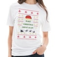 thumbnail image 3 of Plus Size Make Christmas Great Again Cotton Short Sleeve Graphic Shirt - White XL, 3 of 4