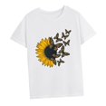 thumbnail image 4 of Camiseta para mujer con cuello redondo, camiseta básica para disfraz, para trabajo, oficina, vacaciones S, 4 of 8