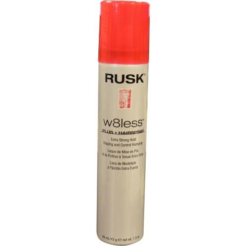 Rusk w8less plus shaping and control hairspray, extra strong hold, 1.5