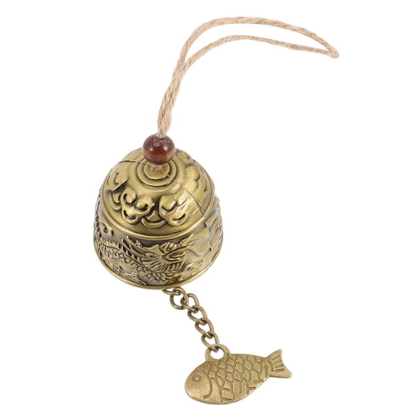 FOMIYES Golden Metal Wind Chime Bell Hanging Pendant for Indoor Outdoor Garden Patio Home Decoration